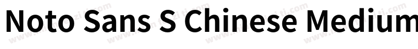 Noto Sans S Chinese Medium手机版字体转换